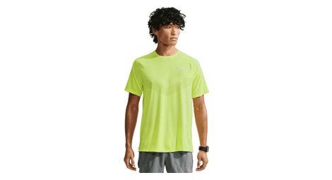 nike stride yellow men s running t shirt