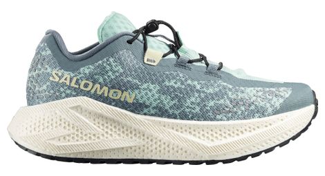 Zapatillas de running Salomon Aero Glide 4 GRVL Azul/Verde Mujer