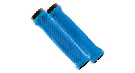 Race face lovehandle grips double lock-on blue