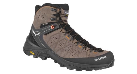 salewa alp trainer 2 mid gore tex hiking shoes brown orange