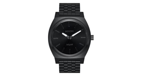 Nixon time teller solar unisex-uhr schwarz/weiß