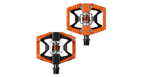 CRANKBROTHERS Pedales DOUBLE SHOT Naranja Negro