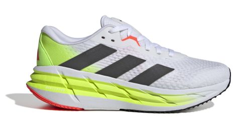 Chaussures running adidas adistar 3 blanc/jaune homme 