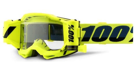 100% accuri 2 goggle | fluo forecast yellow | clear lenses