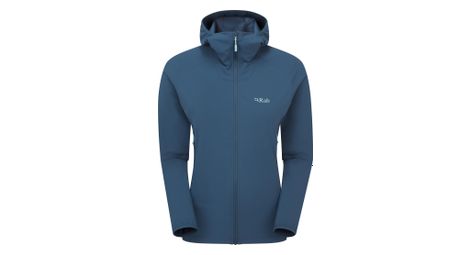 Veste softshell femme rab borealis hoody bleu