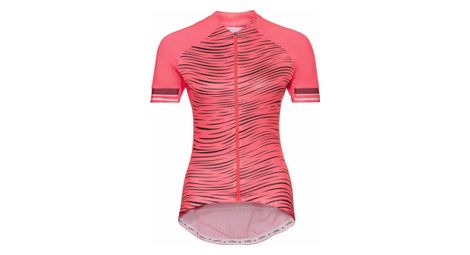 Maillot zip femme odlo zeroweight ceramicool rose