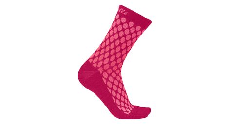 Paire de chaussettes femme castelli sfida 13 rose