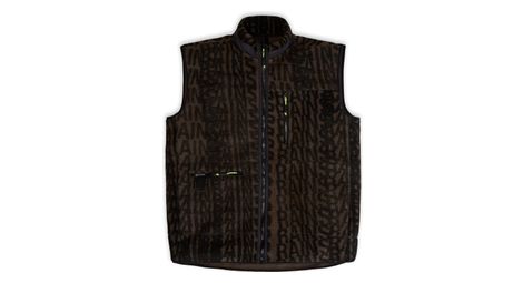 Gilet sans manche unisexe rains heavy fleece wood black monogram