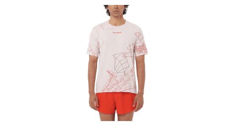 Camiseta de manga corta Salomon S/Lab Speed Blanco/Rojo Hombre
