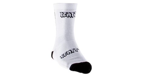Chaussettes leatt mtb blanc noir