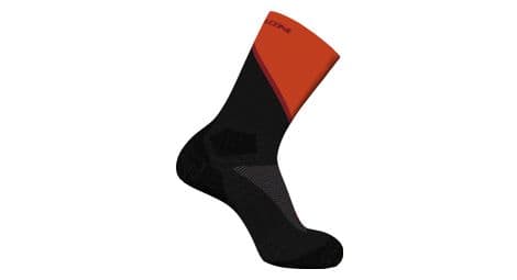 Chaussettes unisexe salomon pulse crew noir/rouge