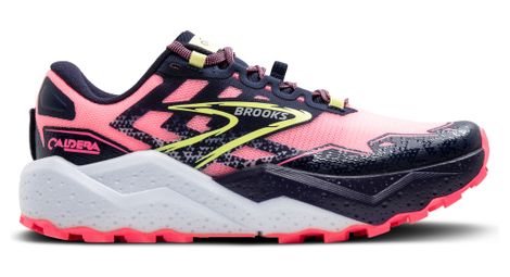 Brooks caldera 7 trailrunning-schuh pink/blau damen