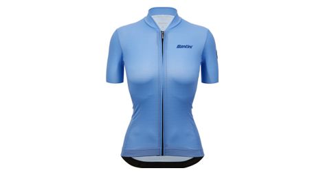 Maillot manches courtes femme santini glory day bleu