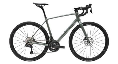 Vélo de Route Van Rysel EDR CF Ultra Shimano Ultegra Di2 12V 700mm Vert Kaki