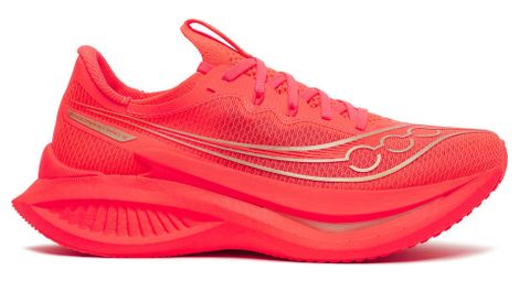 Zapatillas de running Saucony Endorphin Pro 5 rojo/dorado para mujer