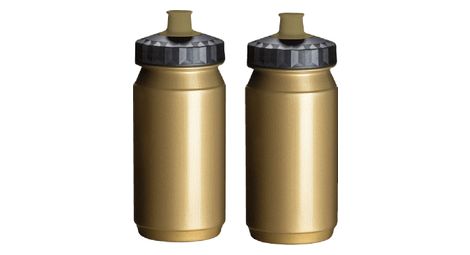 2 x 550-ml-Wasserflaschen, Gold und Schwarz
