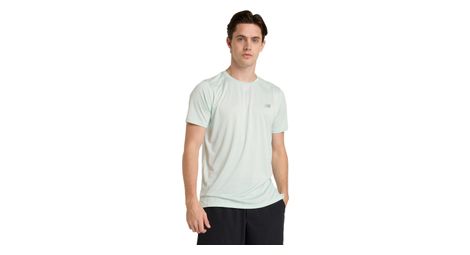 Maillot manches courtes new balance sport essentials vert homme
