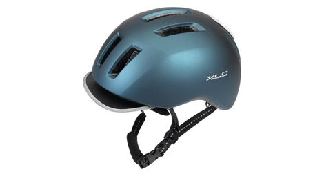 Casque xlc city bh c24 bleu metallique