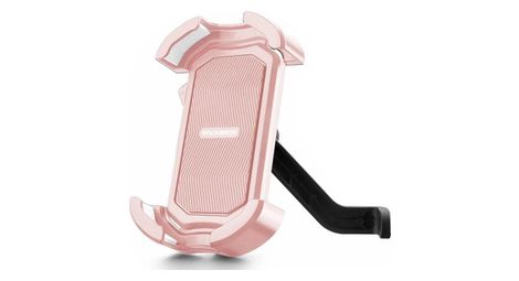 Support de téléphone portable pour vélo antichoc - rétroviseur rose