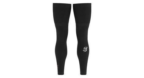 Compressport full legs compression sleeve black unisex