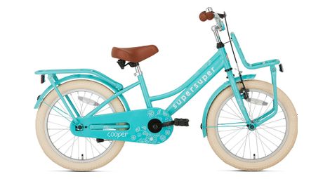 Velo enfant supersuper cooper 18 pouces turquoise