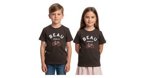 T-Shirt Manches Courtes Rubb'r Beau Marron Enfant