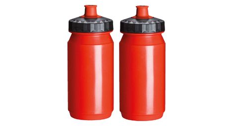 Gourde 2 x 550 ml rouge et noire Bidon