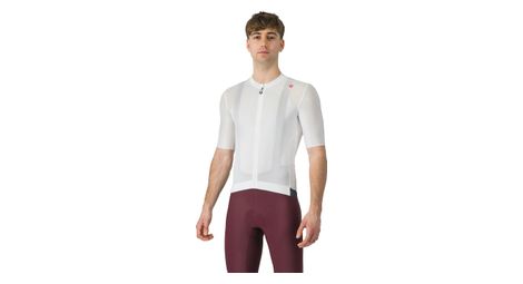 Maillot de manga corta castelli espresso hombre blanco gris