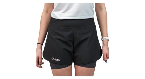 oxsitis x race women s 2 in 1 running short black