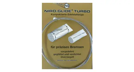 Niro-glide rear brake cable inox turbo road silver 