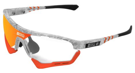 Scicon Sports Aerotech SCN XT Photochromic XL Lunettes De Soleil De Performance Sportive (Miroir Rouge Photochromique Scnxt/Matt Gelé)