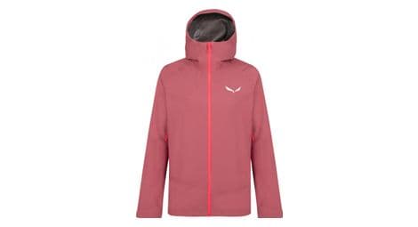 Chaqueta impermeable mujer salewa puez gore-tex paclite rosa