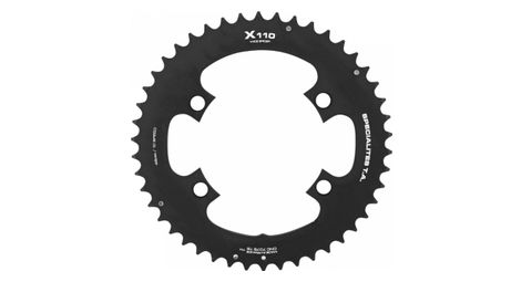 PLATEAU ROUTE 4BRA D.110 POUR SHIMANO TIAGRA 4700 TA X110 WS 46DTS EXTERIEUR COMPATIBLE SORA 3000-CLARIS 2000 NOIR 9-10V.