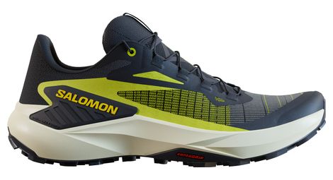 Salomon genesis trail running shoes black yellow 42