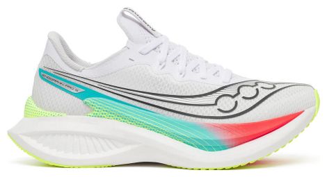 Zapatillas de running Saucony Endorphin Pro 5 blancas/multicolores para mujer