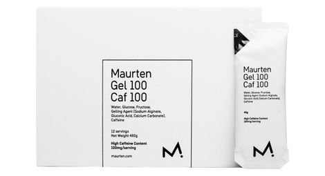 Maurten Gel 100 Caf 100 Energie-Gel-Pack – 12 x 40 g
