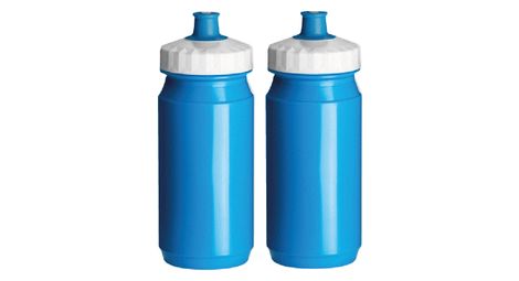 2 x 550 ml blau-weiße Wasserflaschen