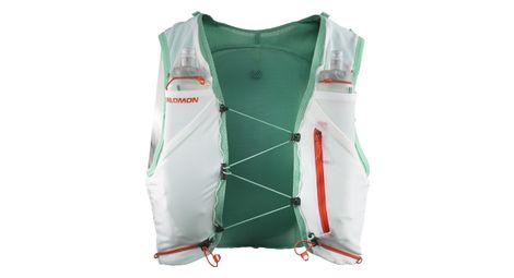 Sac d'hydratation unisexe salomon adv skin 5 + flasks blanc/vert