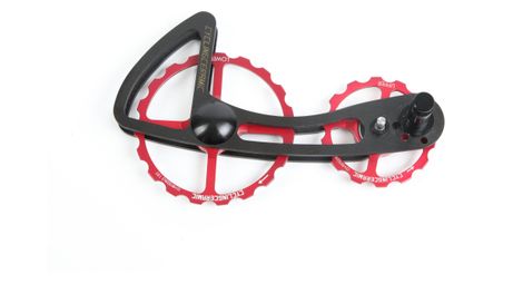 Cyclingcaja de cambio cerámica 14/19 dientes para shimano 12v ultegra 8150 y dura-ace 9200 rojo / negro - producto renovado
