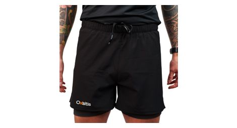 oxsitis x race men s 2 in 1 running short black