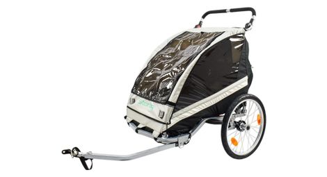 Rimorchio per bambini Storag 2in1 Nero/Bianco