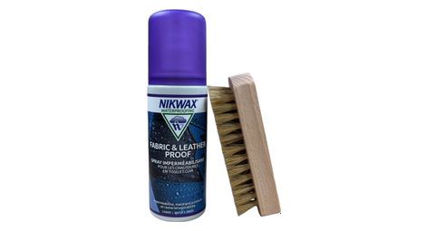 Imperméabilisant chaussures tissu et cuir spray + brosse