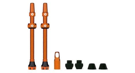 Kit de valve tubeless muc off v2 (paire) 80mm orange