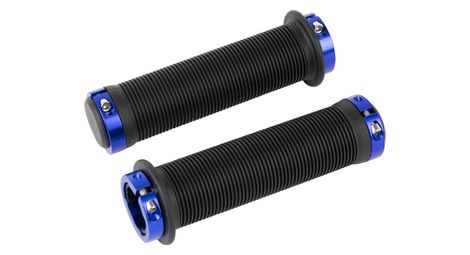 Position one bmx 130mm zwart/blauw grips