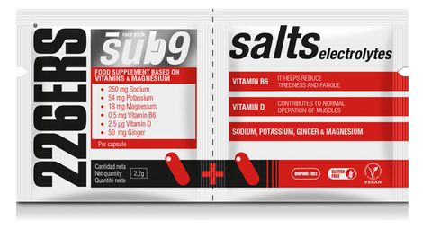 226ers sub 9 salts electrolytes dietary supplement 2 units