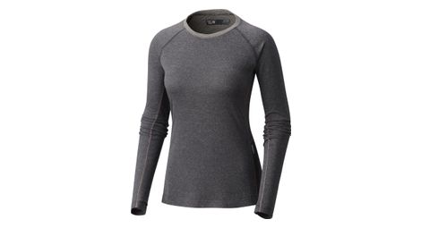 Haut manches longues femme mountain hardwear kinetic gris