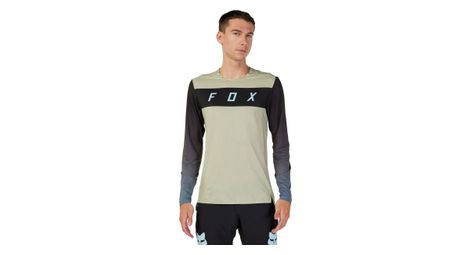 Maillot à manches longues fox flexair arcadia gris clair 