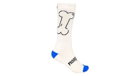 Chaussettes de cyclisme unisexes avec renforts hauts mooquer doggy stan evo ii crème