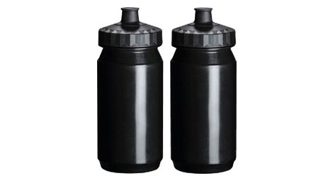 Wasserflaschen-Set, 2 x 550 ml, schwarz
