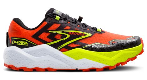 Chaussures trail brooks caldera 7 rouge/jaune homme